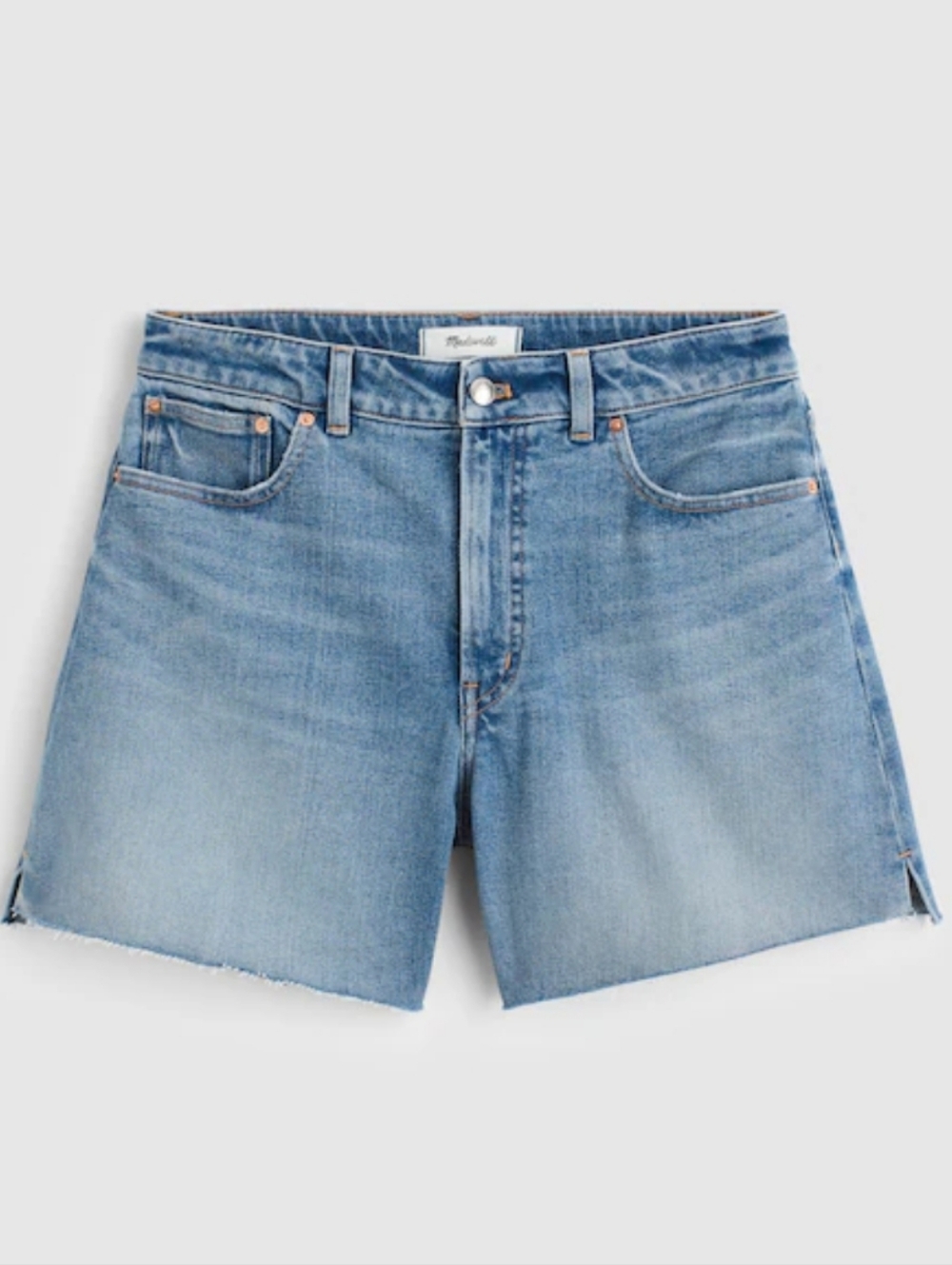 Madewell: The Curvy Perfect Vintage Mid- Length Jean Short